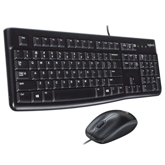 Logitech Kit Teclado y Mouse Alámbrico en Español, MK120