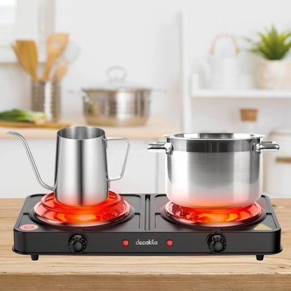 Decakila Plantilla Eléctrica 1000W 2 Discos (KUCC002B)