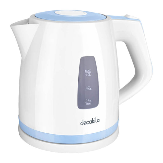 Decakila Cafetera Plástica con Base 1 Litro (KUKT016W)