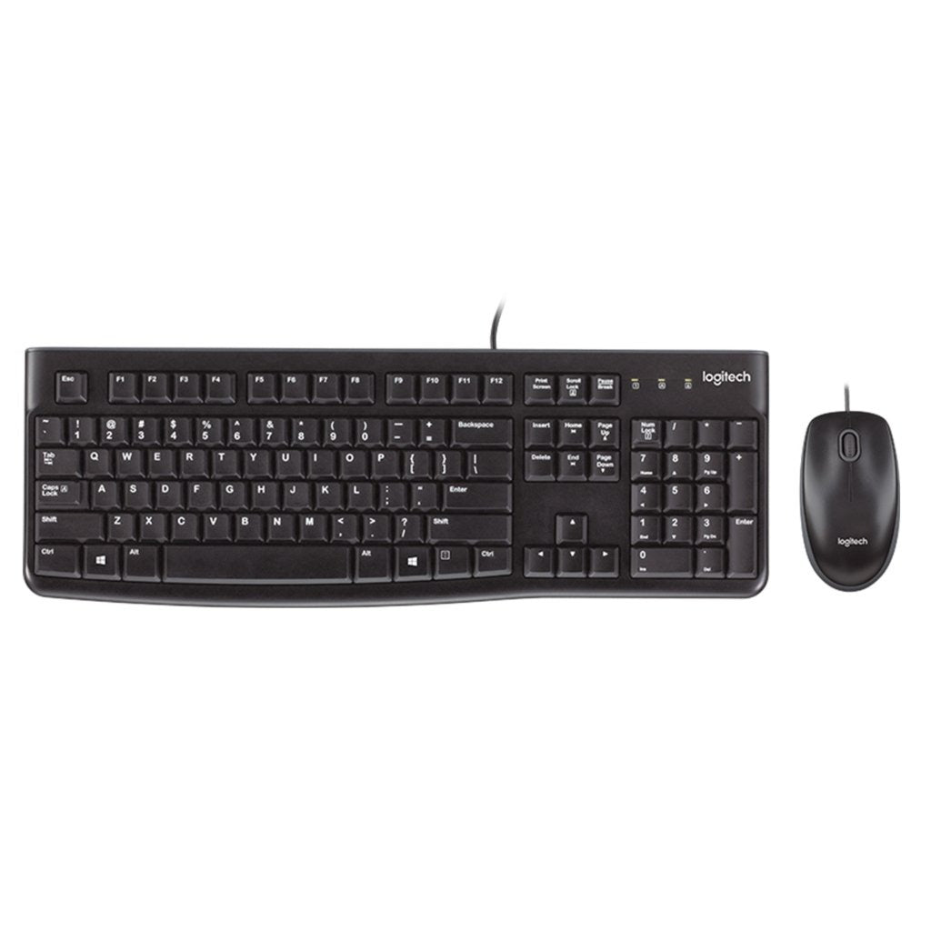 Logitech Kit Teclado y Mouse Alámbrico en Español, MK120