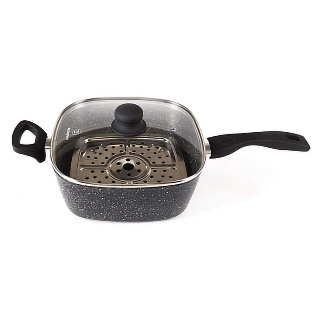 Westinghouse Set Sartén Freidora Acabado Mármol WCCS0009D24MBB, 4 piezas