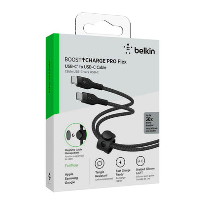 Belkin Cable USB-C a USB-C Macho Boost Charge Pro Flex, 2 Metros