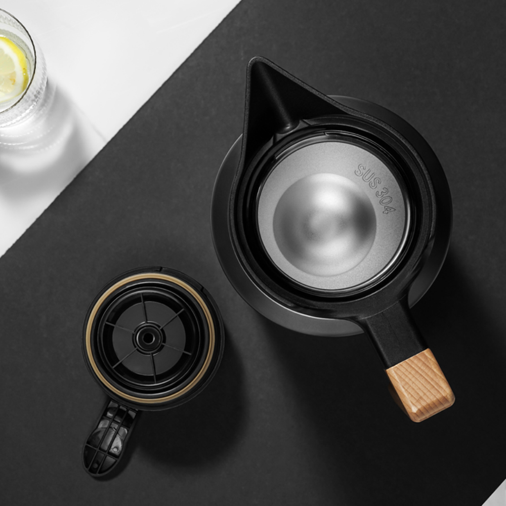 Tafuco Botella Térmica Acero Inoxidable Mango de Madera