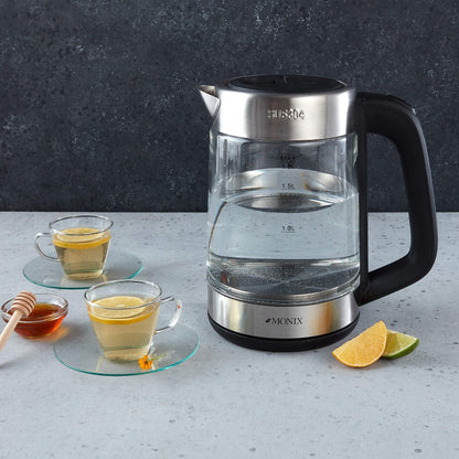 Monix Cafetera Eléctrica de Vidrio, 1.7 Lts