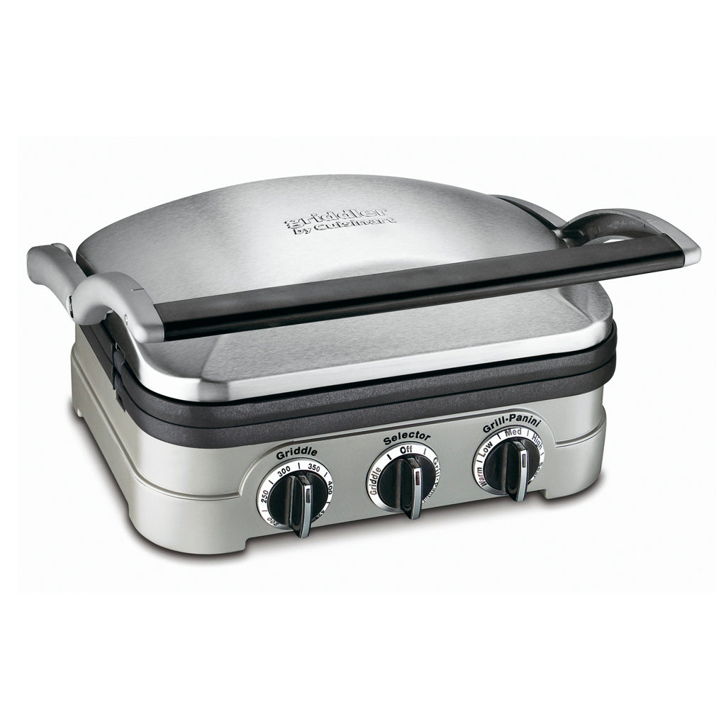 Cuisinart Plancha Parrilla Panini 5 en 1, GR4NP1