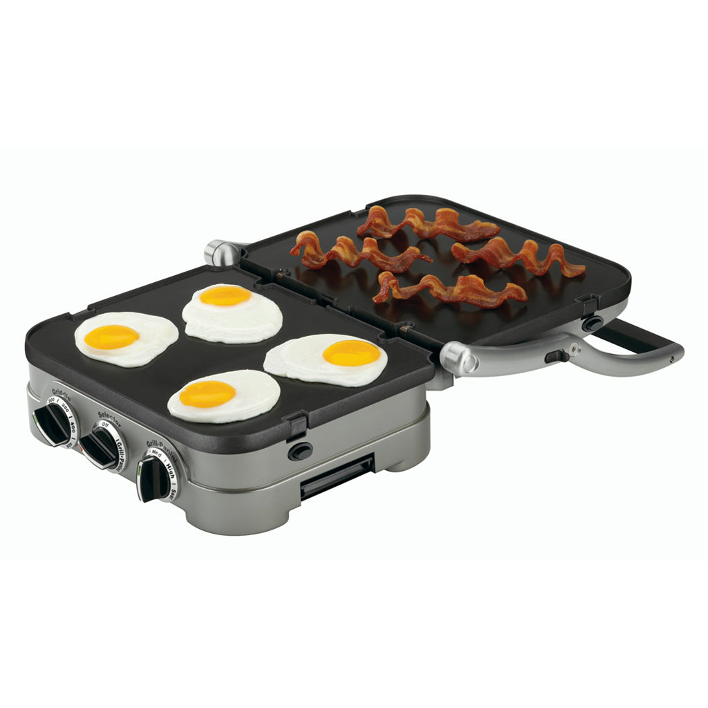 Cuisinart Plancha Parrilla Panini 5 en 1, GR4NP1