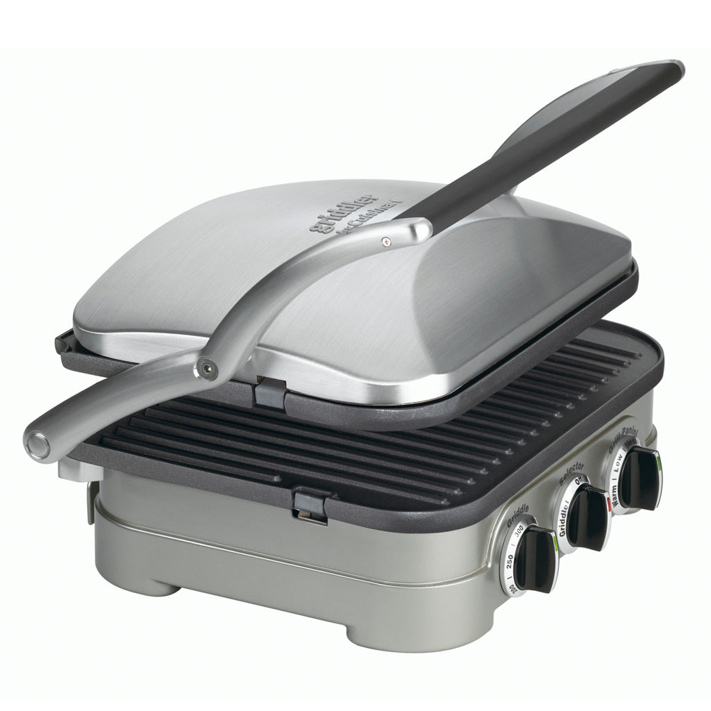 Cuisinart Plancha Parrilla Panini 5 en 1, GR4NP1